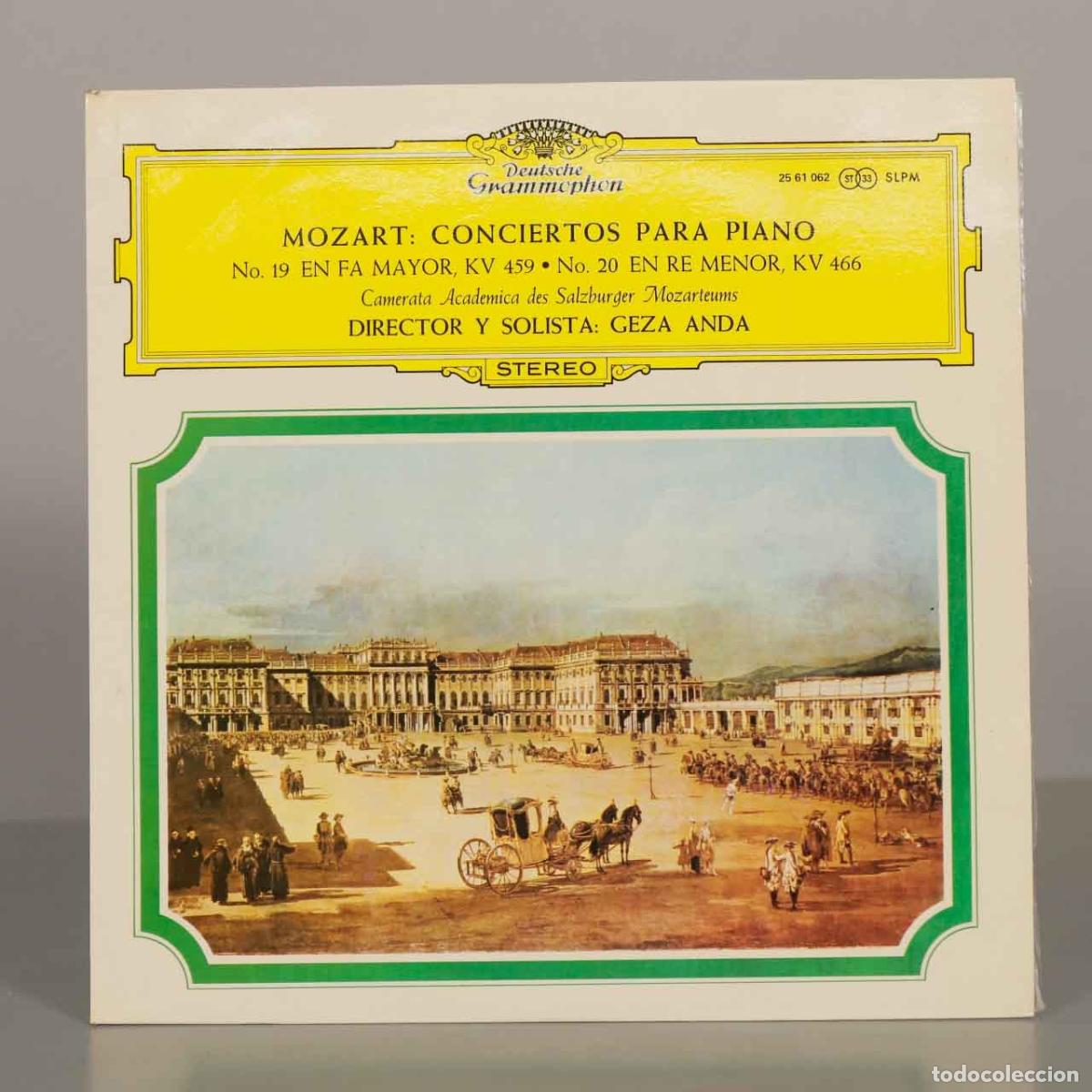 Discos de vinilo: LP. Mozart: Conciertos para piano n&ordm; 19 y n&ordm; 20 - G&eacute;za Anda, Camerata Academica des Salzburger Moza