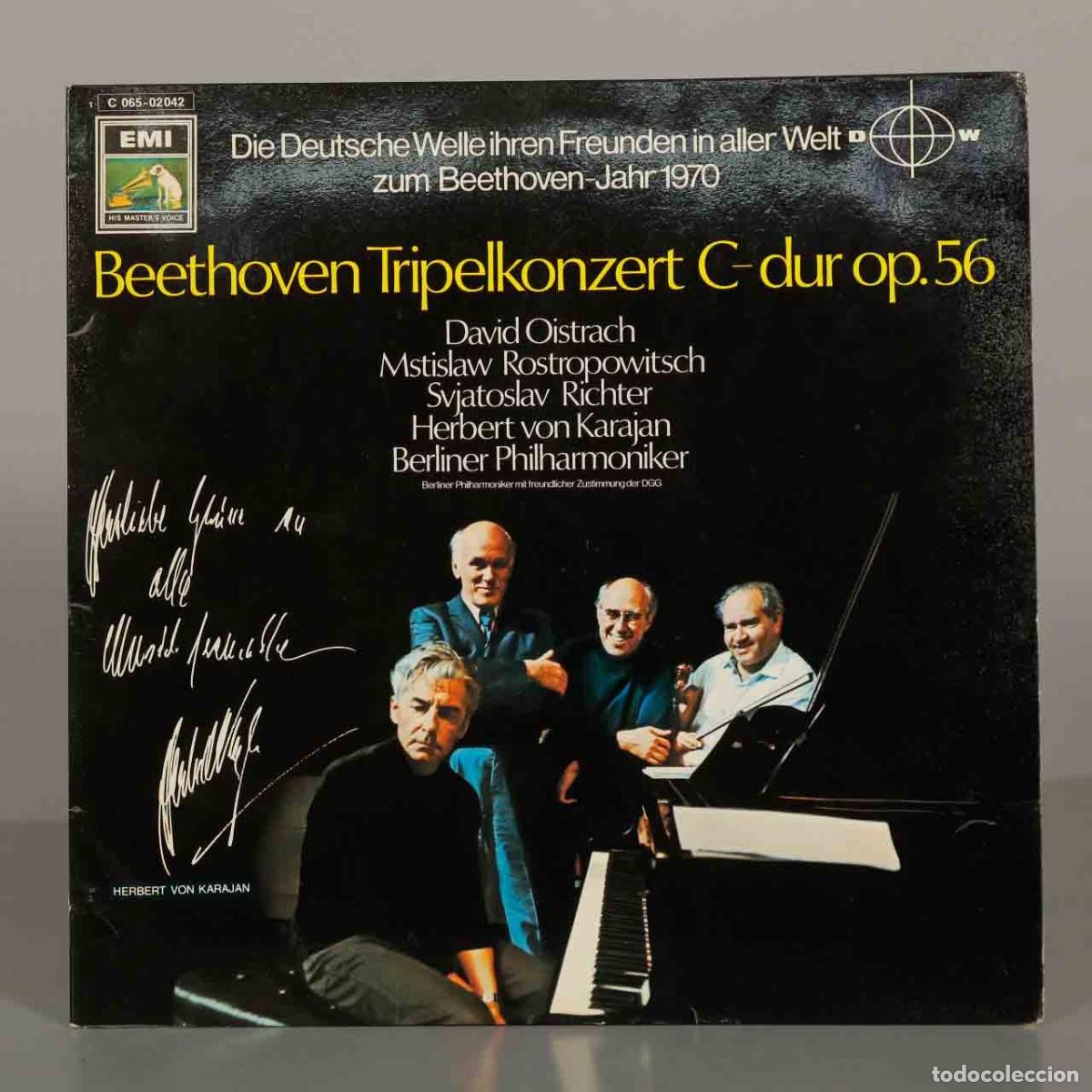 Discos de vinilo: LP. Beethoven Tripelkonzert C-dur op.56 - Berliner Philharmoniker, David Oistrach, Mstislaw Rostrop