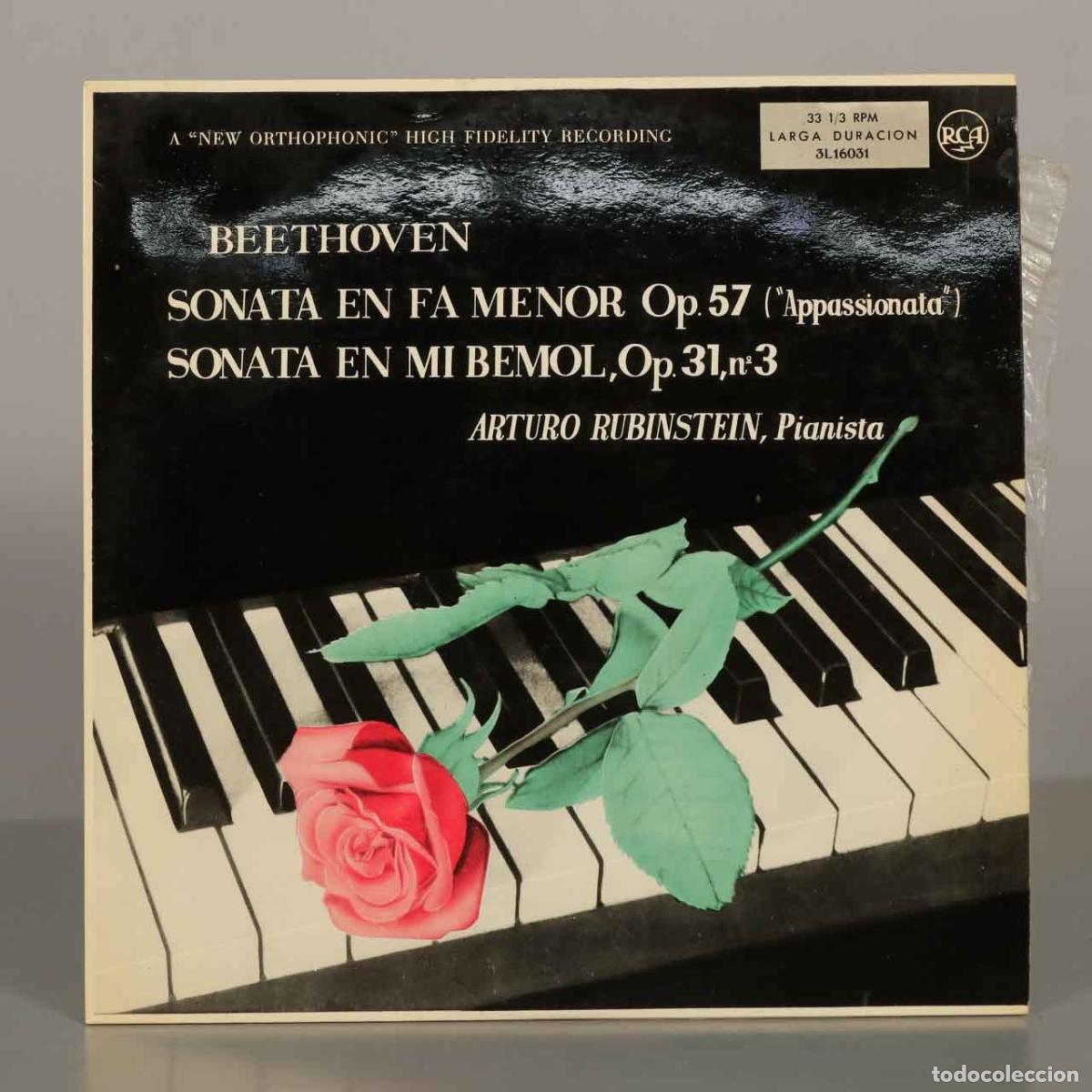 Discos de vinilo: LP. Beethoven - Sonata En Fa Menor Op. 57 Appassionata, Sonata En Mi Bemol Op. 31 N&ordm; 3 - Arturo Rub