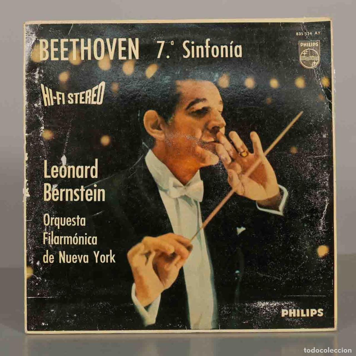 Discos de vinilo: LP. Beethoven: Sinfon&iacute;a No. 7 - Leonard Bernstein, New York Philharmonic