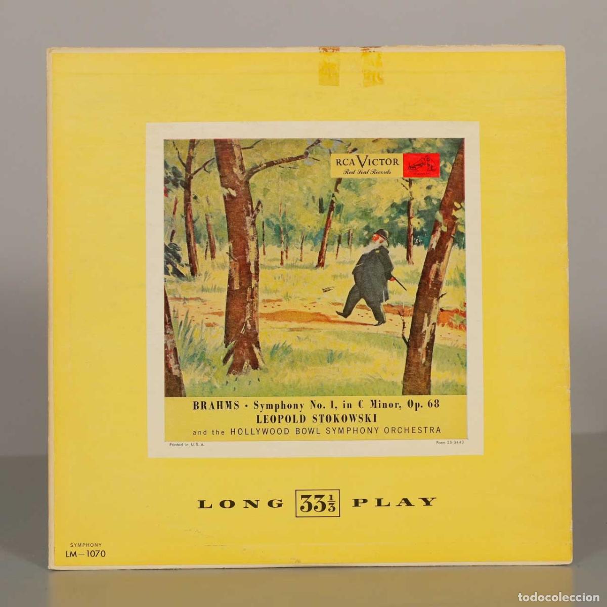 Discos de vinilo: LP. Brahms: Symphony No. 1 In C Minor, Op. 68 - Leopold Stokowski, The Hollywood Bowl Symphony Orch