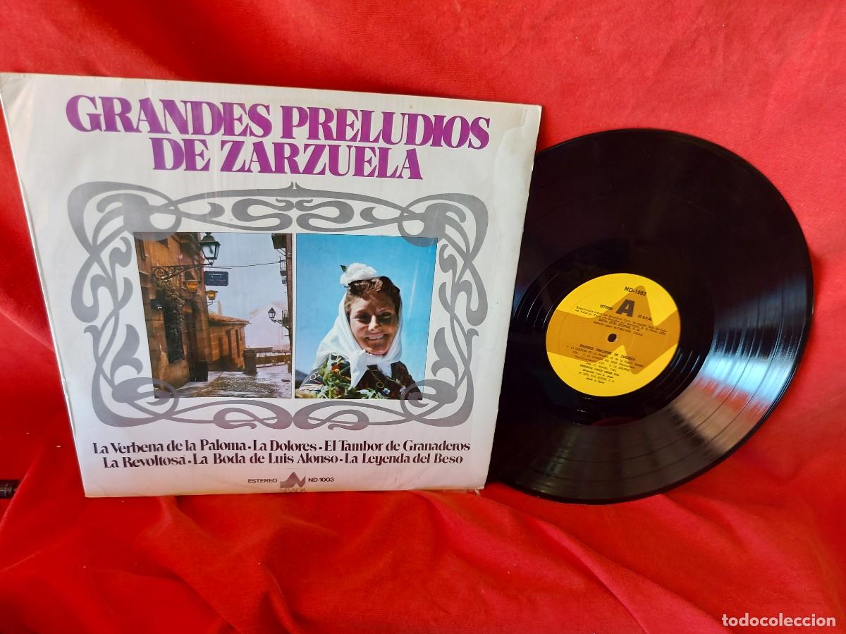 Discos de vinilo: LP GRANDES PRELUDIOS DE ZARZUELA ( PEDIDOS M&Iacute;NIMOS 10 &euro; ) CAJA N.&ordm; 3 - LP