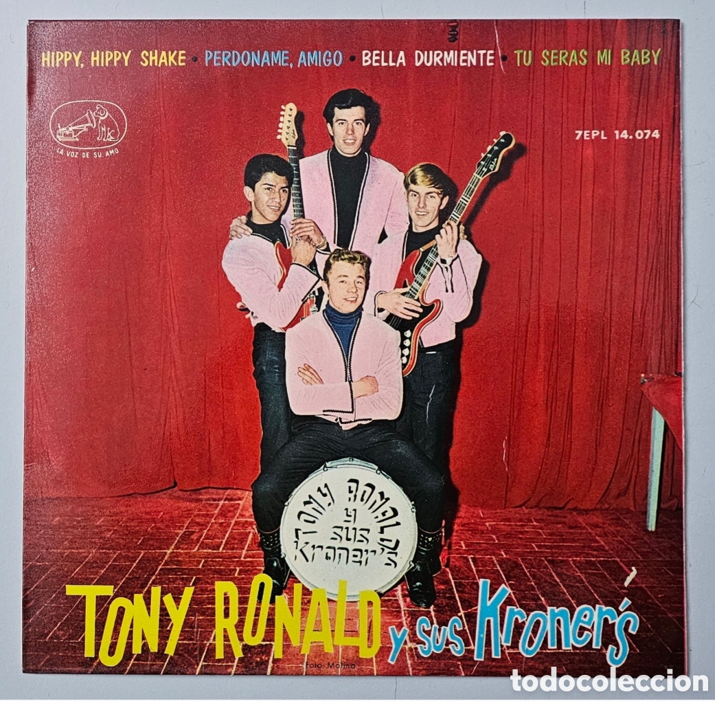 Discos de vinilo: EP TONY RONALD Y SUS KRONER'S - Hippy hippy shake/+3 (Espa&ntilde;a - EMI - 1964)