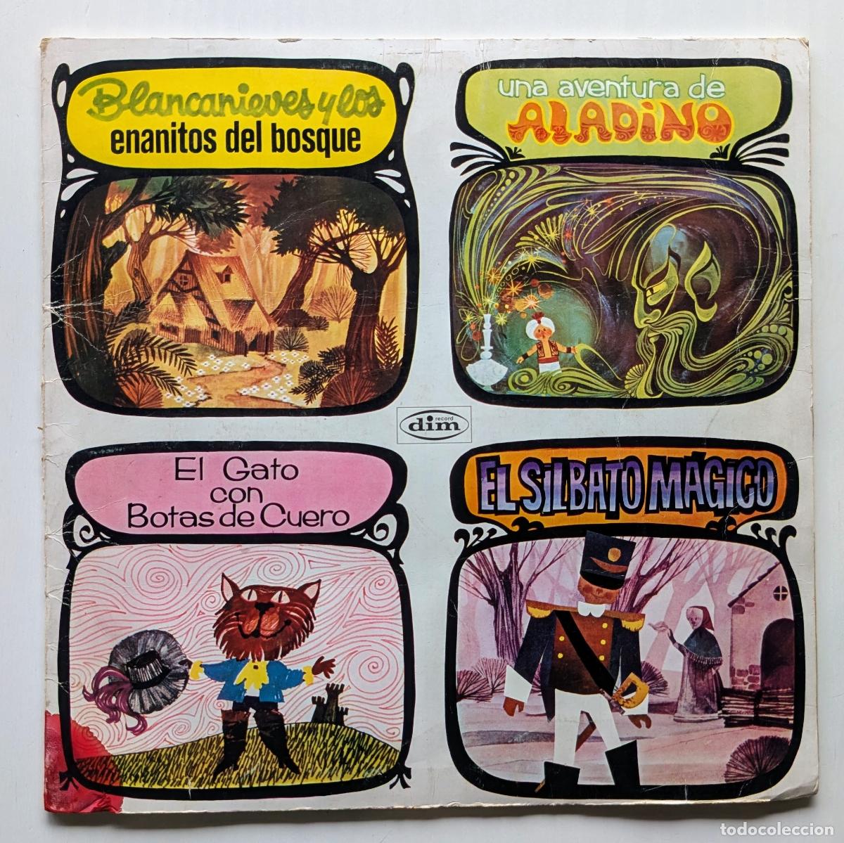 Discos de vinilo: Vinilo LP Antonio Hurtado - Cuentos Blanca Nieves, Aladino, Gato Con Botas Y El Silbato M&Aacute;Gico - Ant