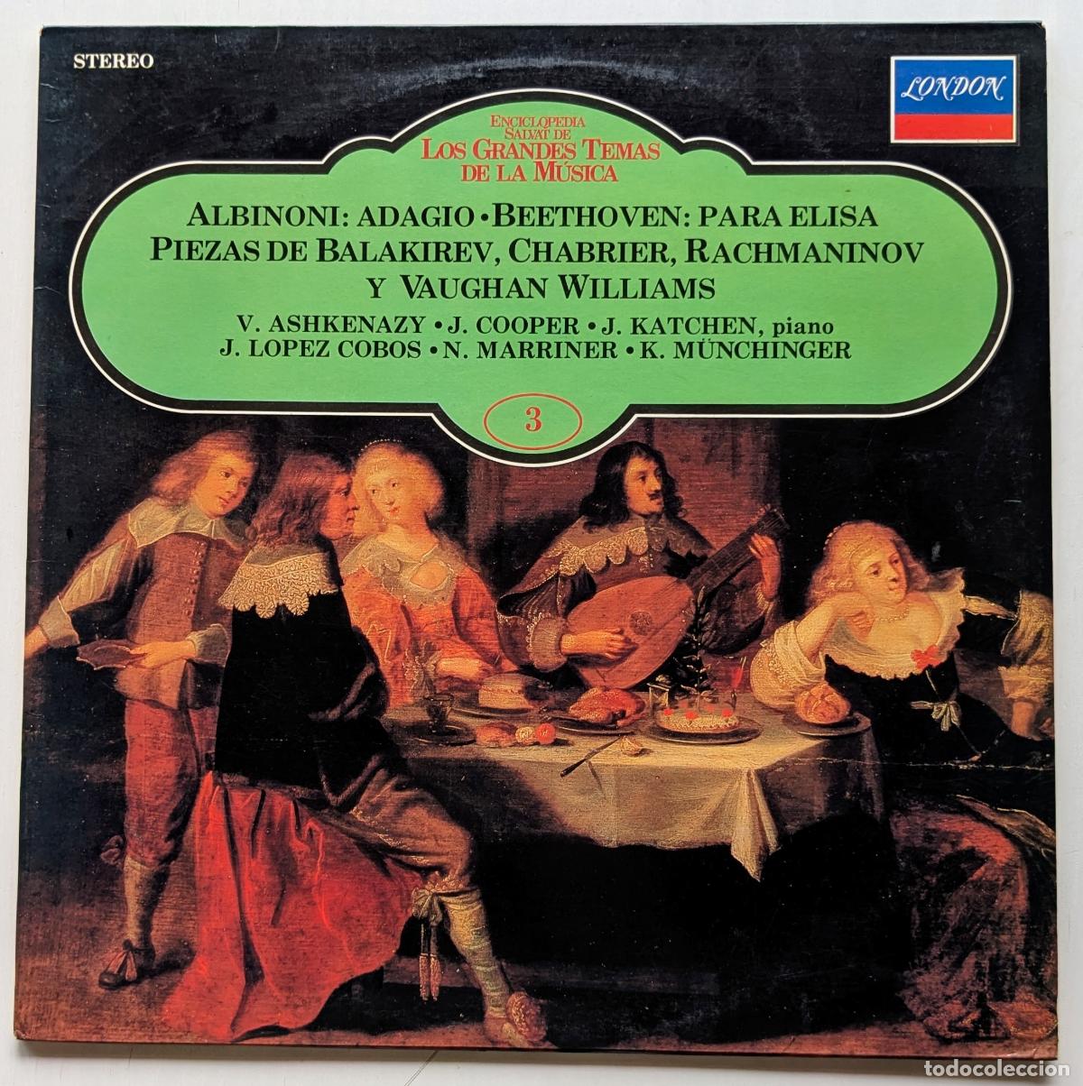 Discos de vinilo: Vinilo LP Various - Albinoni: Adagio &bull; Beethoven: Para Elisa &bull; Piezas De Balakirev, Chabrier, Racham