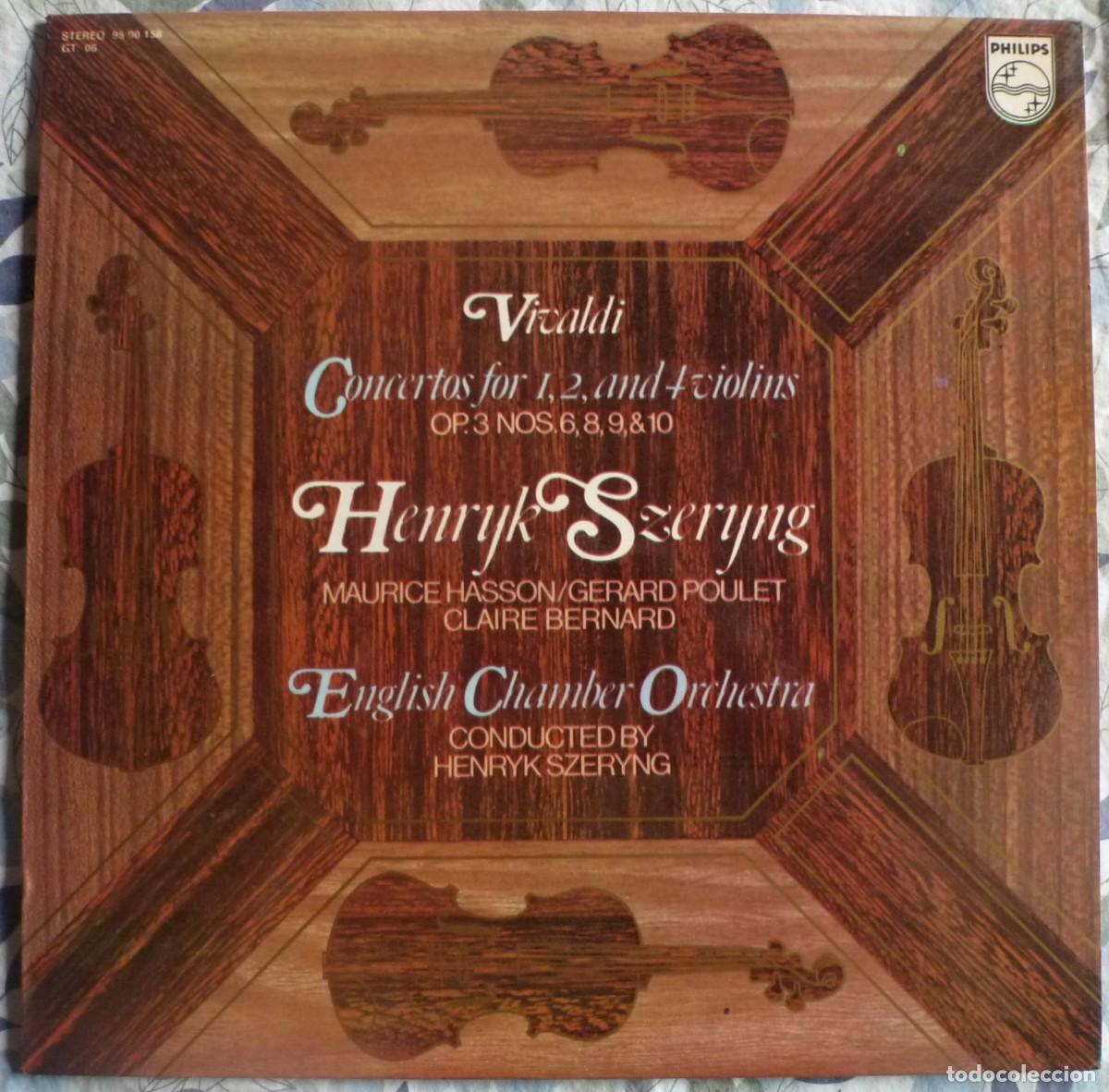 Discos de vinilo: VIVALDI - CONCERTOS FOR 1,2 AND 4 VIOLINS OP.3 (LP PHILIPS) HENRYK SZERYNG