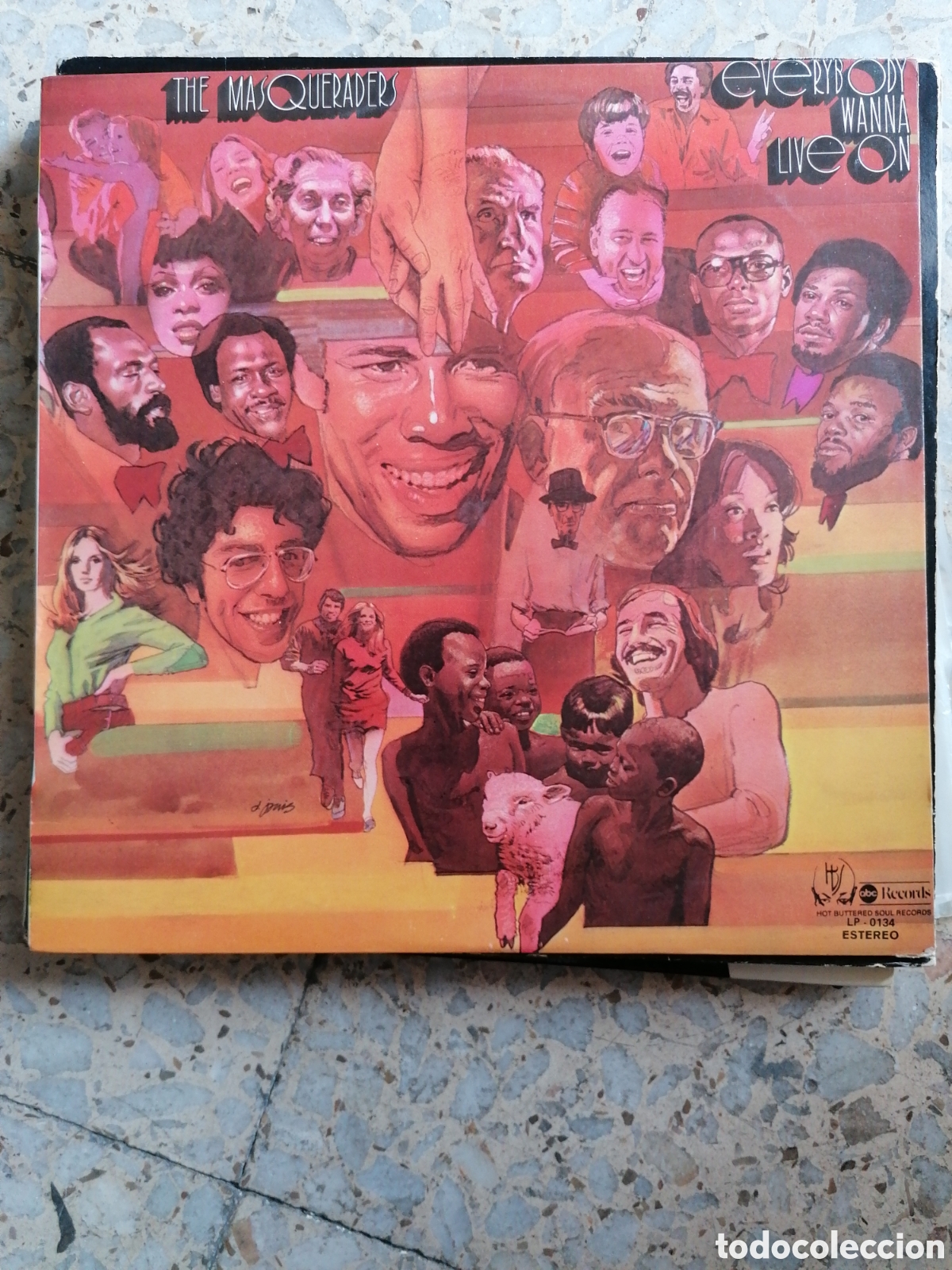 Discos de vinilo: LP THE MASQUERADERS EVERYBODY WANNA LIVE ON 1976 ESPA&Ntilde;A