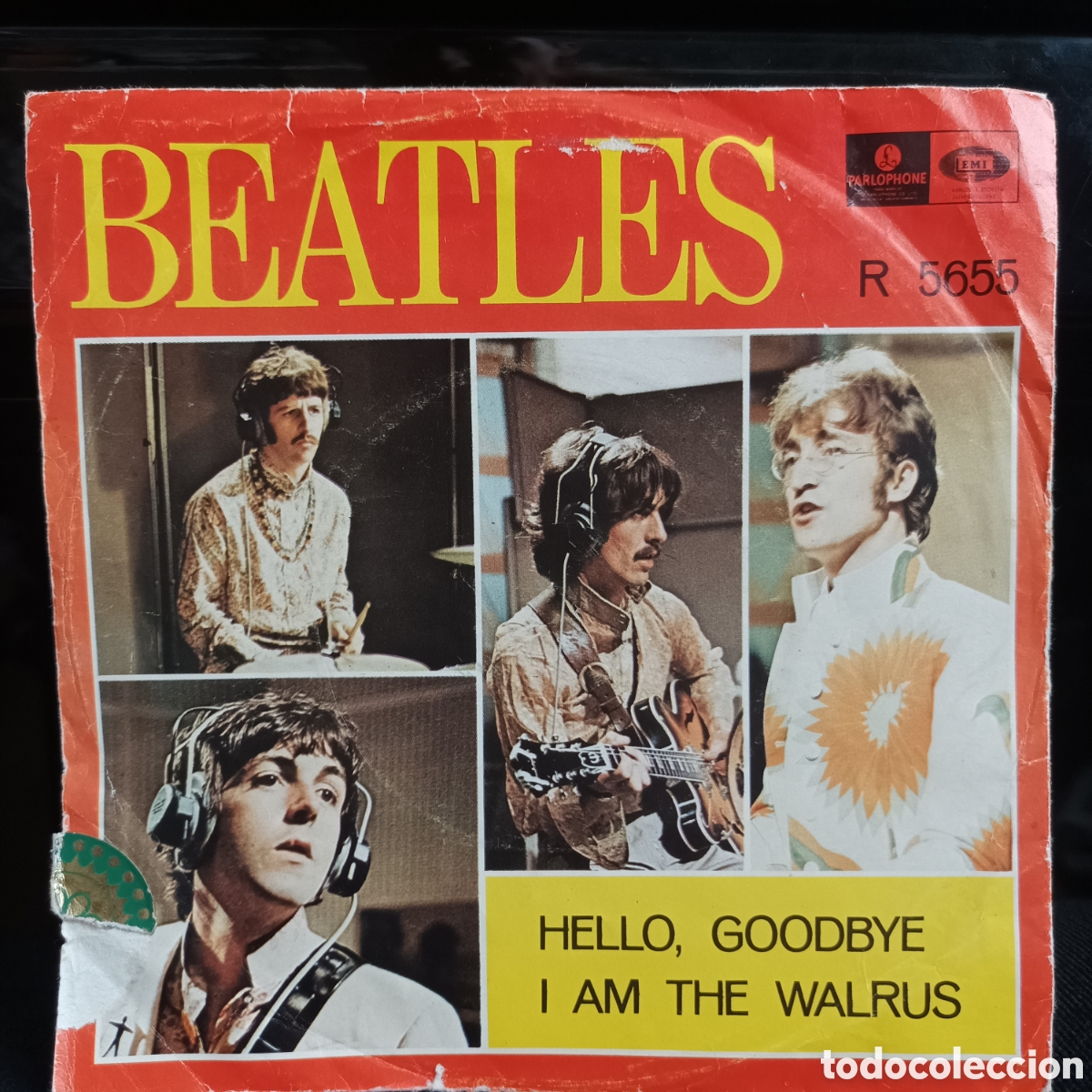 Discos de vinilo: The Beatles - Hello, Goodbye / I Am The Walrus 1967 Suecia