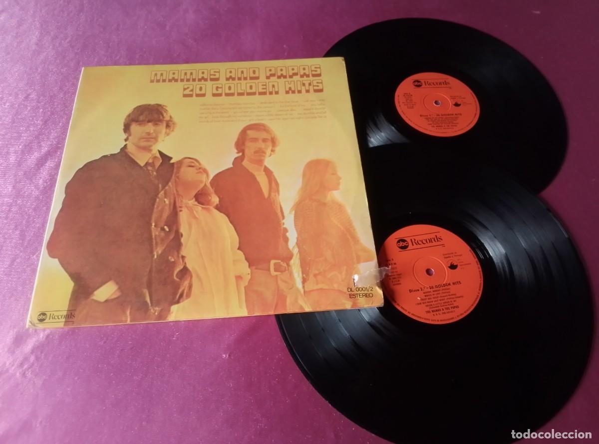 Discos de vinilo: MAMAS AND PAPAS 20 GOLDEN HITS 1976 LP L31 43