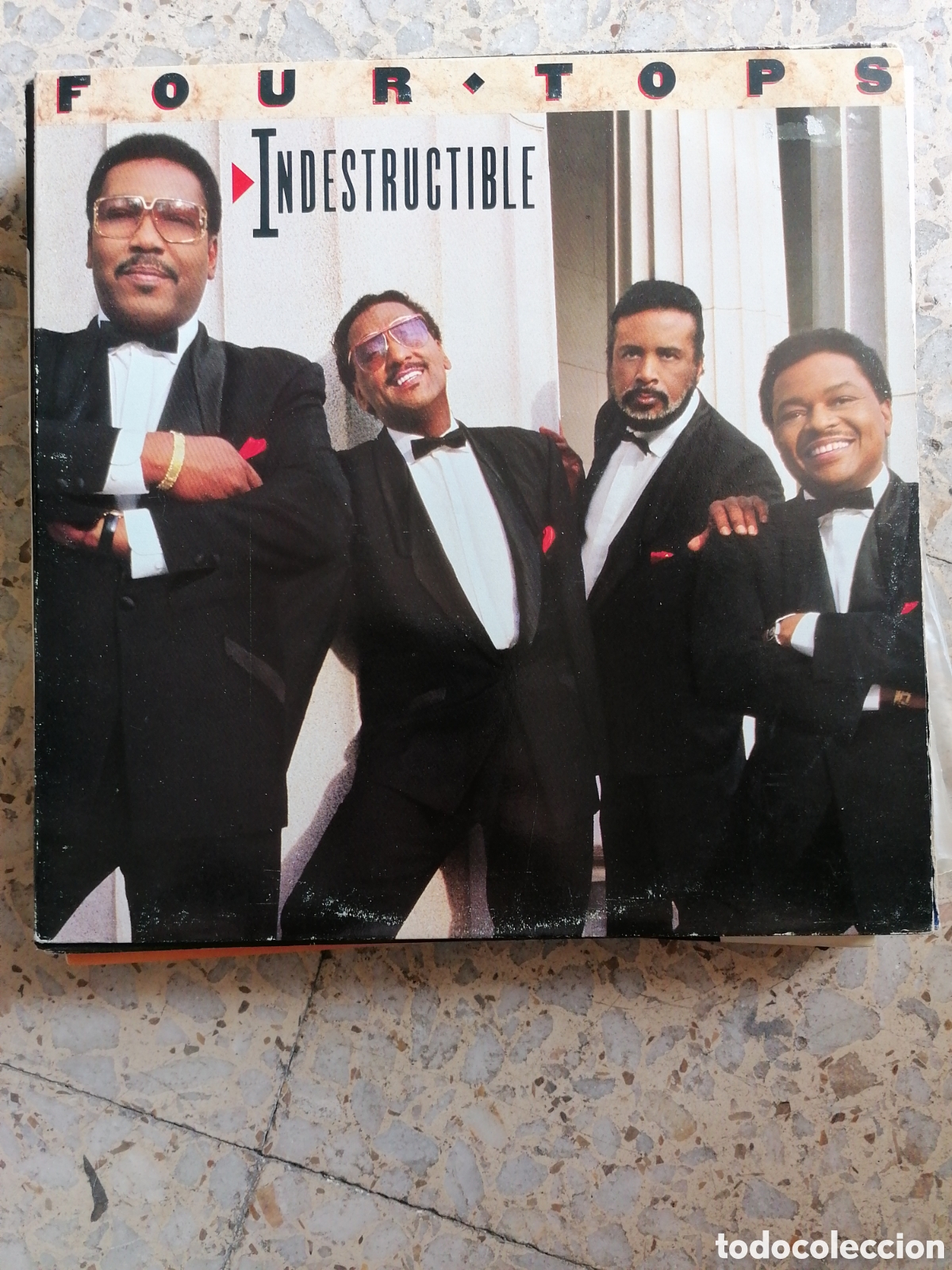 Discos de vinilo: LP FOUR TOPS INDESTRUCTIBLE 1988 ESPA&Ntilde;A INSERT