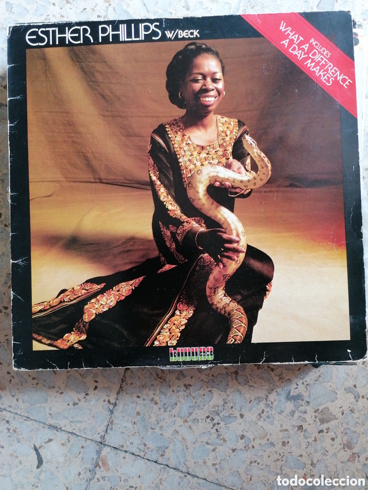 Discos de vinilo: LP ESTHER PHILLIPS JOE BECK WHAT A DIFFERENCE DAY MAKES FRANCIA 1975