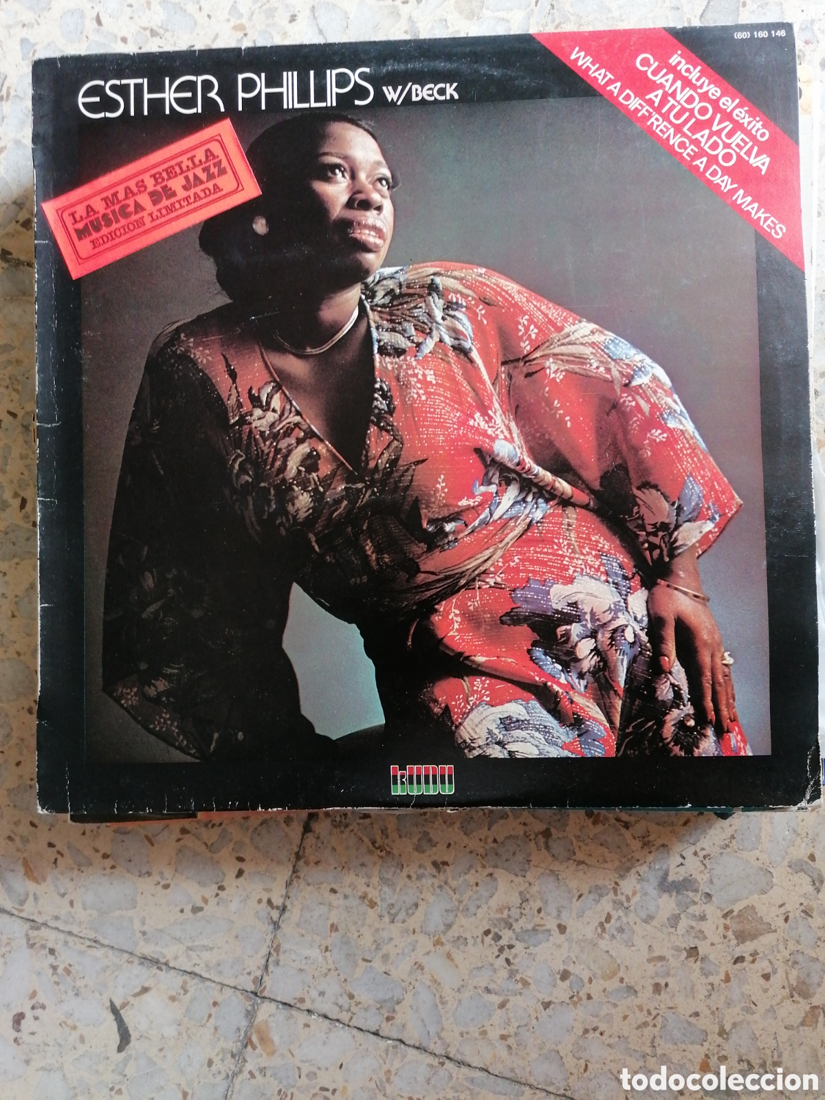 Discos de vinilo: LP ESTHER PHILLIPS JOE BECK WHAT A DIFFERENCE DAY MAKES ESPA&Ntilde;A 1975