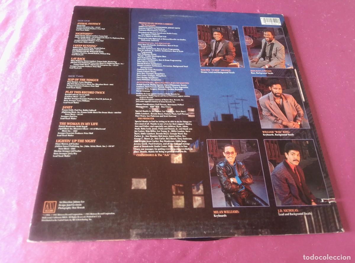 Discos de vinilo: COMMODORES NIGHTSHIFT 1985 LP L31 43 - Foto 4
