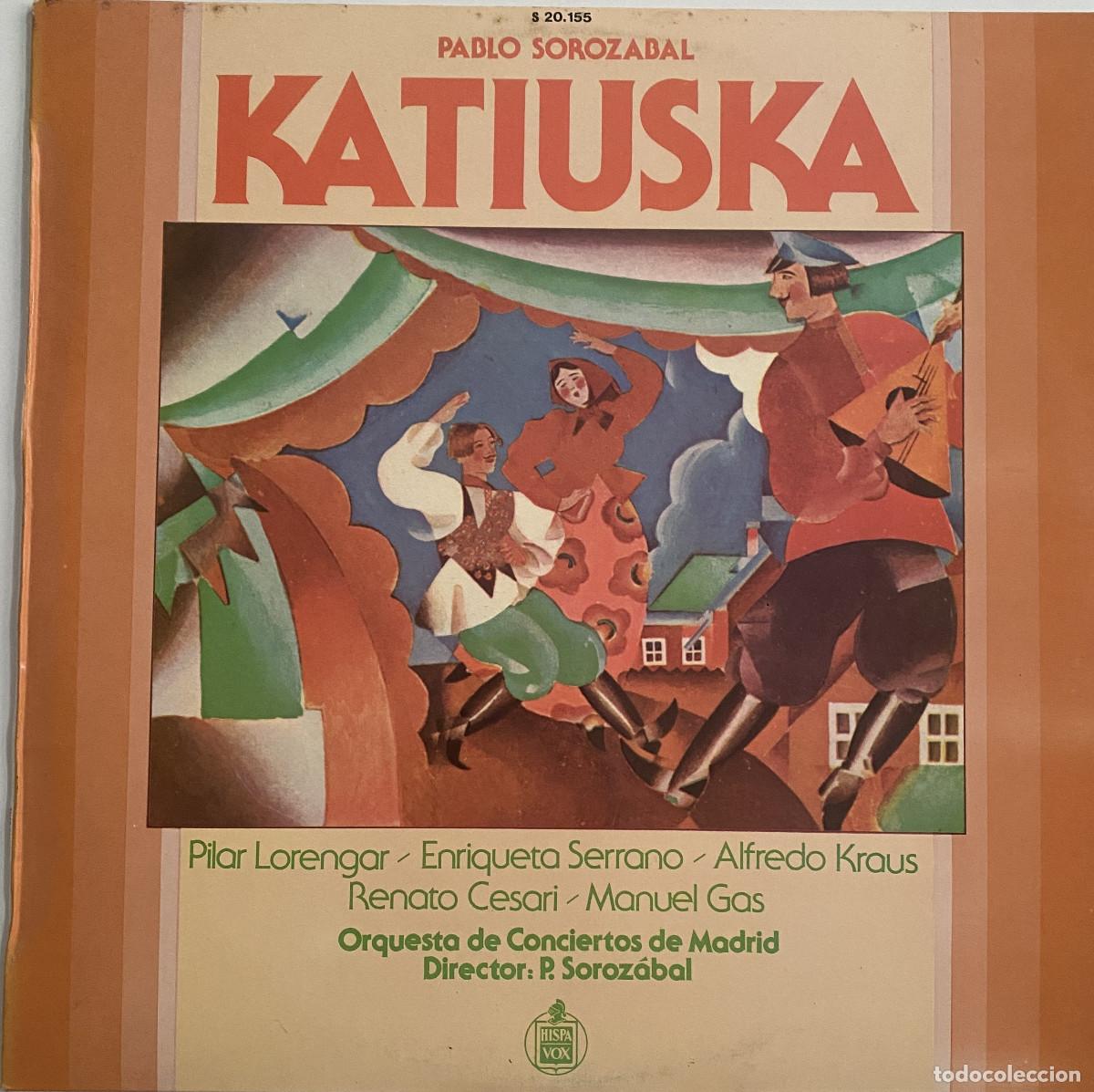 Discos de vinilo: LOTE ZARZUELA -3 DISCOS - KATIUSKA - LA TABERNERA DEL PUERTO - LA BRUJA - SOROZABAL -KRAUS -LORENGAR