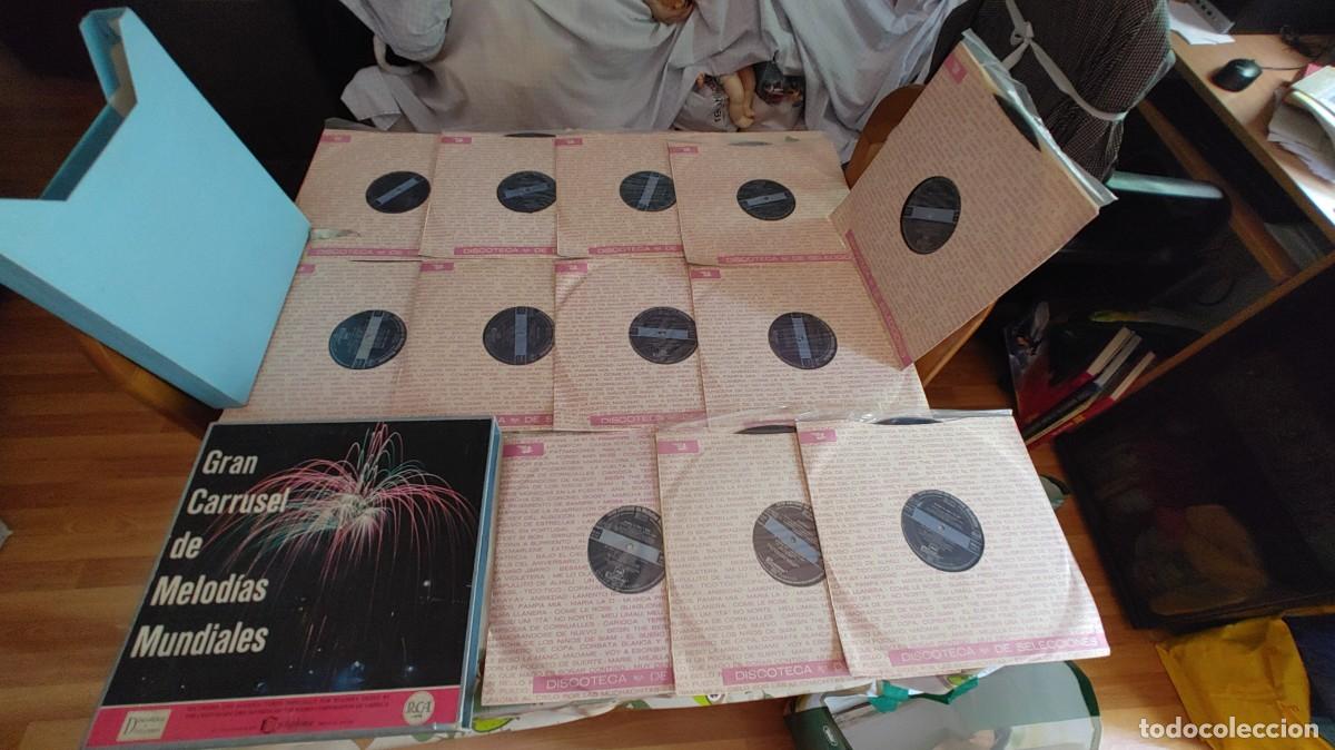 Discos de vinilo: GRAN CARRUSEL DE MELODIAS MUNDIALES-CAJA CON 12 LPS