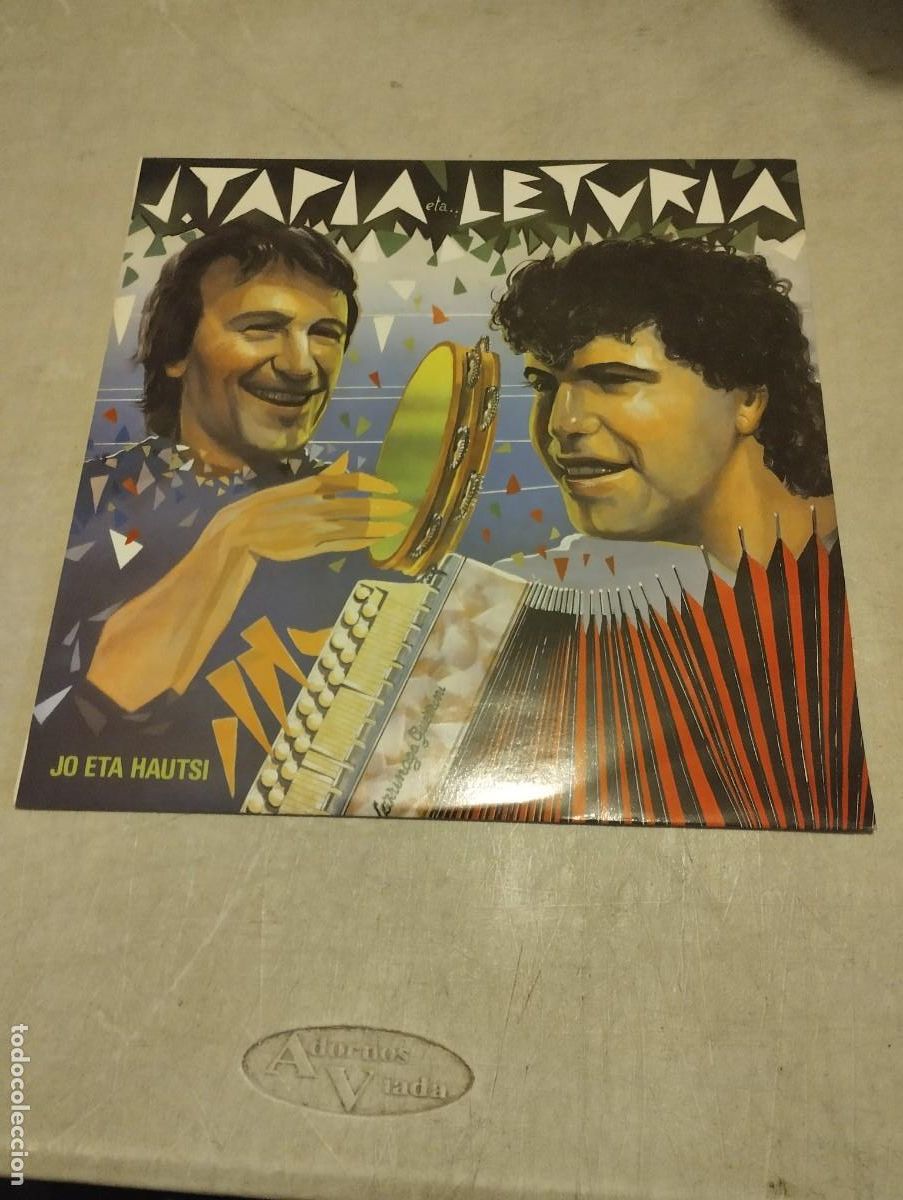 Discos de vinilo: TAPIA ETA LETURIA LP JO ETA AHUTSI INSERT LETRAS