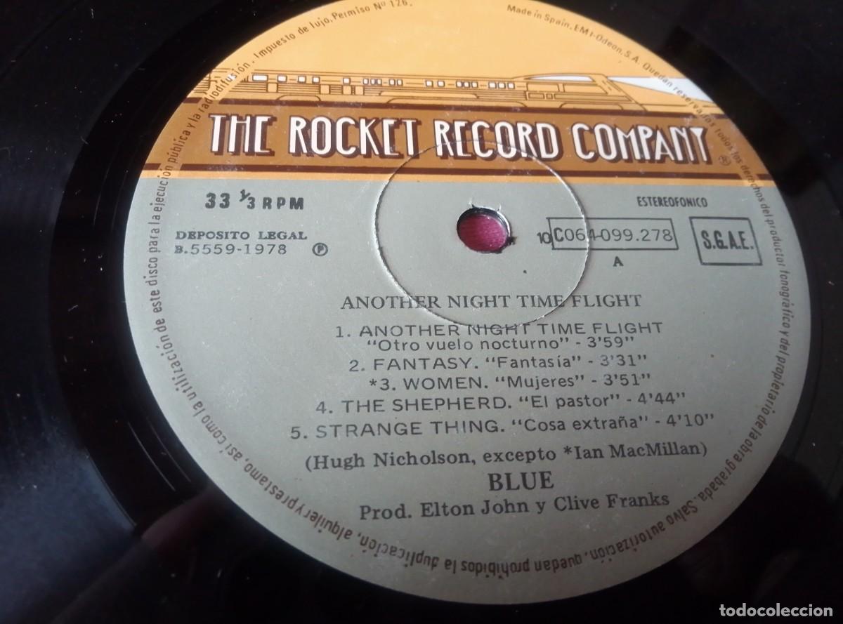 Discos de vinilo: BLUE ANOTHER NIGHT TIME FLIGHT 1978 LP L31 43 - Foto 4