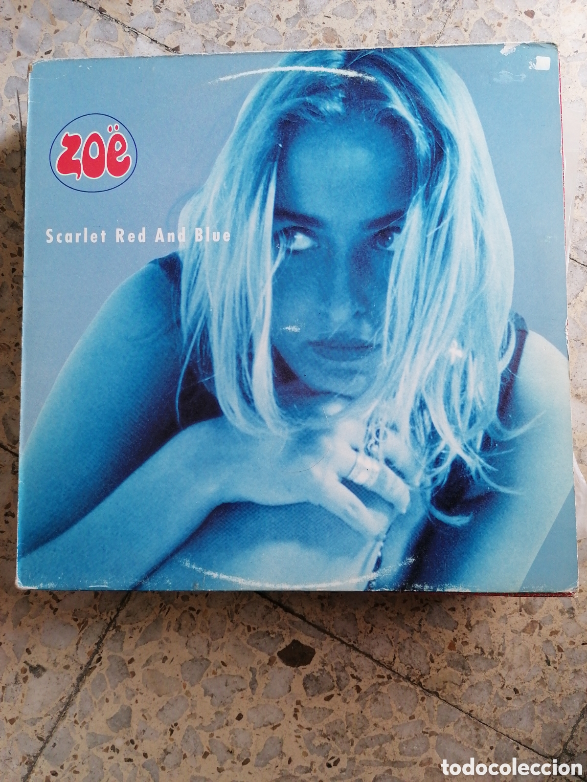 Discos de vinilo: LP ZOE SCARLET RED AND BLUE 1991 ESPA&Ntilde;A INSERT