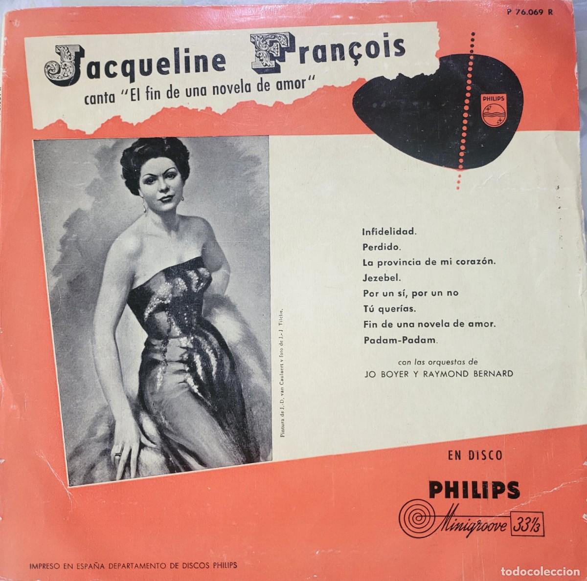 Discos de vinilo: Jacqueline Francois 10&rdquo; sello Philips editado en Espa&ntilde;a...