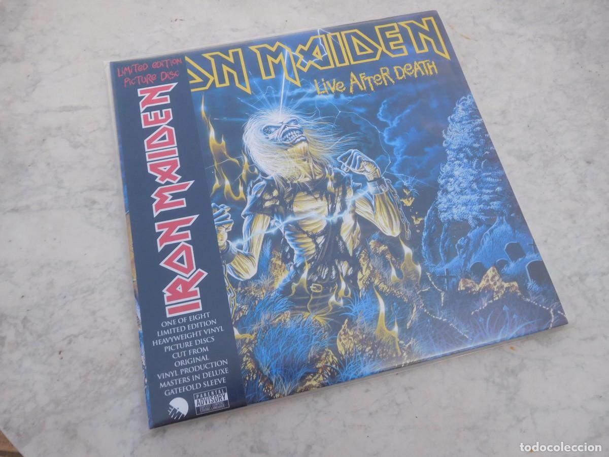 Discos de vinilo: Iron Maiden. 2 LPs. Live after death. Picture disc 2013