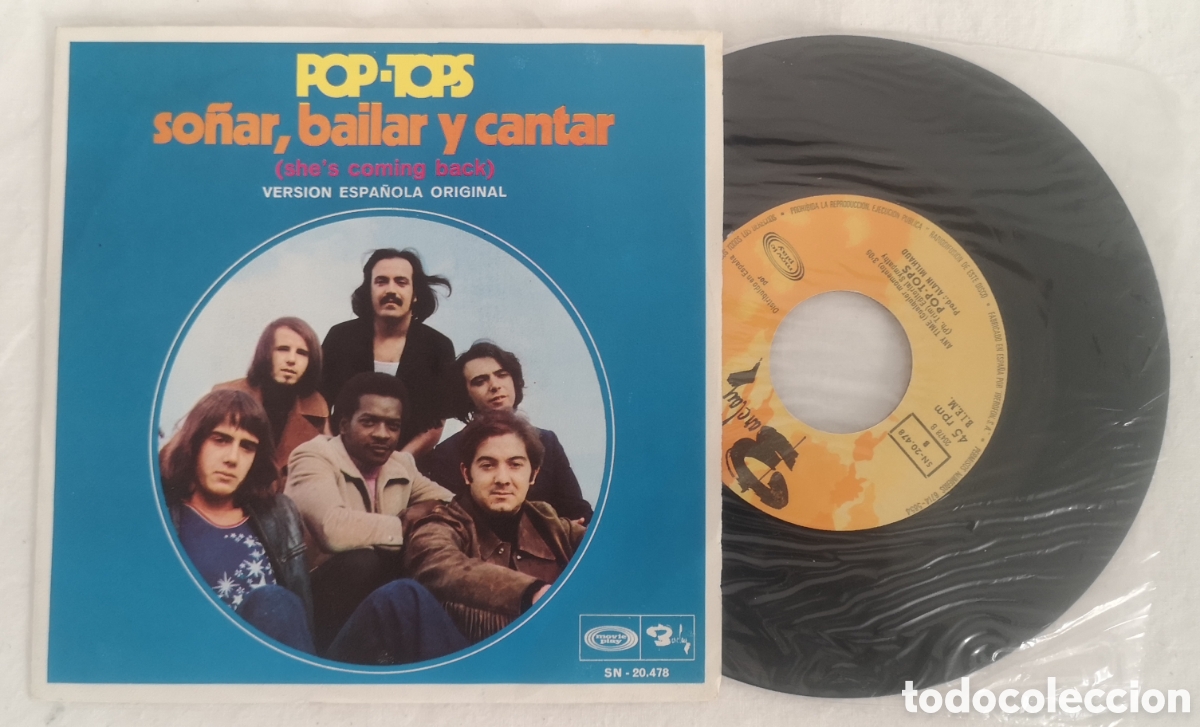 Discos de vinilo: DISCO VINILO SINGLE POP TOPS SO&Ntilde;AR BAILAR EP