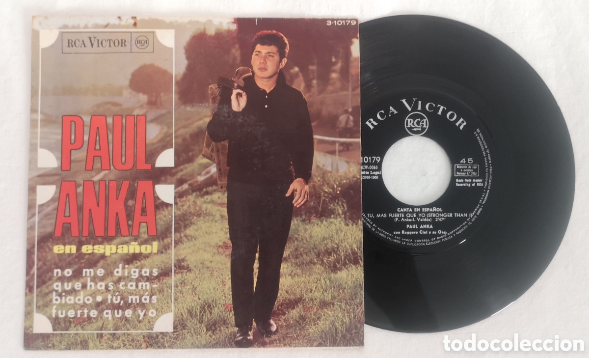 Discos de vinilo: DISCO VINILO SINGLE PAUL ANKA EN ESPA&Ntilde;OL