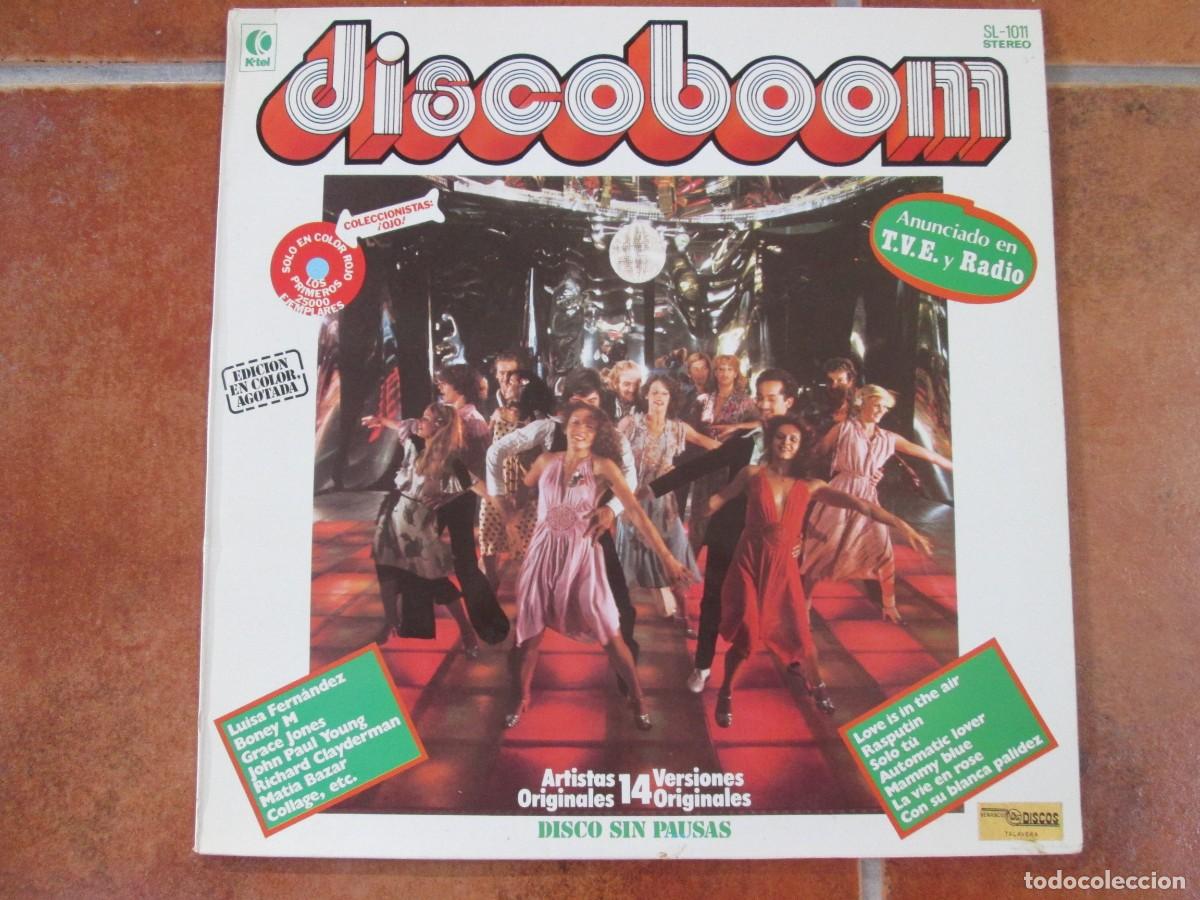 Discos de vinilo: DISCOBOOM. LP Recopilatorio, edici&oacute;n espa&ntilde;ola 12&rdquo; 1978. Muy buen estado (VG+)