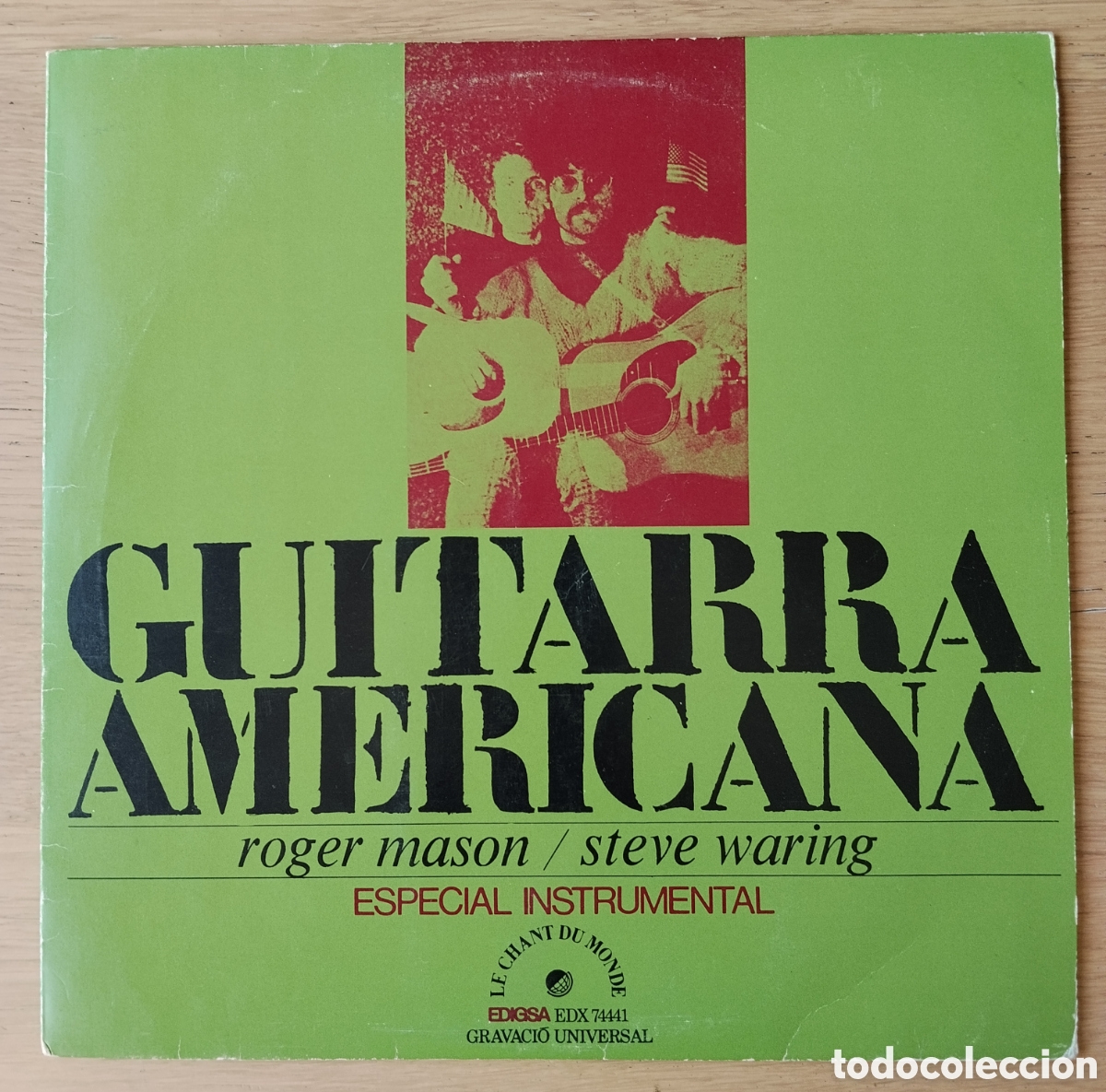 Discos de vinilo: ROGER MASON & STEVE WARING : &rdquo;GUITARRA AMERICANA&rdquo; LP VINILO - 1972 - FOLK - COUNTRY