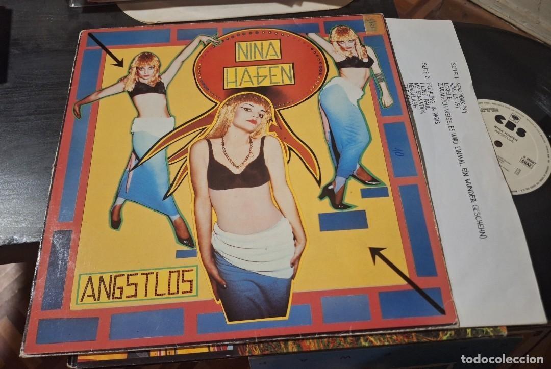 Discos de vinilo: NINA HAGEN - ANGSTLOS LP CBS 1983 PROMOCIONAL - NEW WAVE SYNTH POP