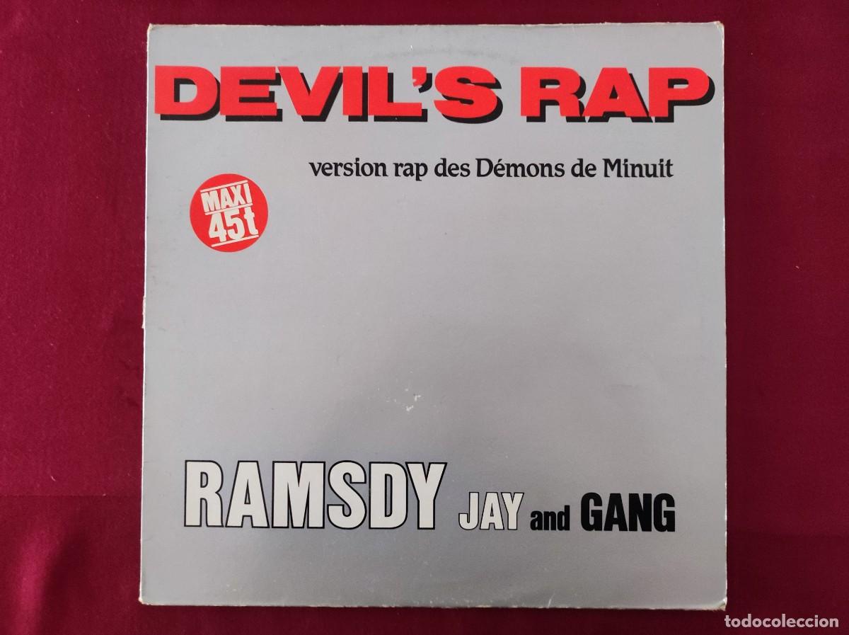 Discos de vinilo: Vinilo Maxi Single &rdquo;Devil s Rap&rdquo; Ramsdy Jay and Gang &ndash; Version Rap Demons de Minuit (Flarenasch, 198