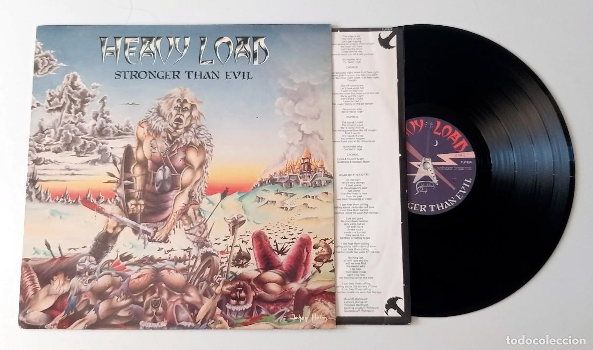 Discos de vinilo: LP HEAVY LOAD - STRONGER THAN EVIL - Foto 3