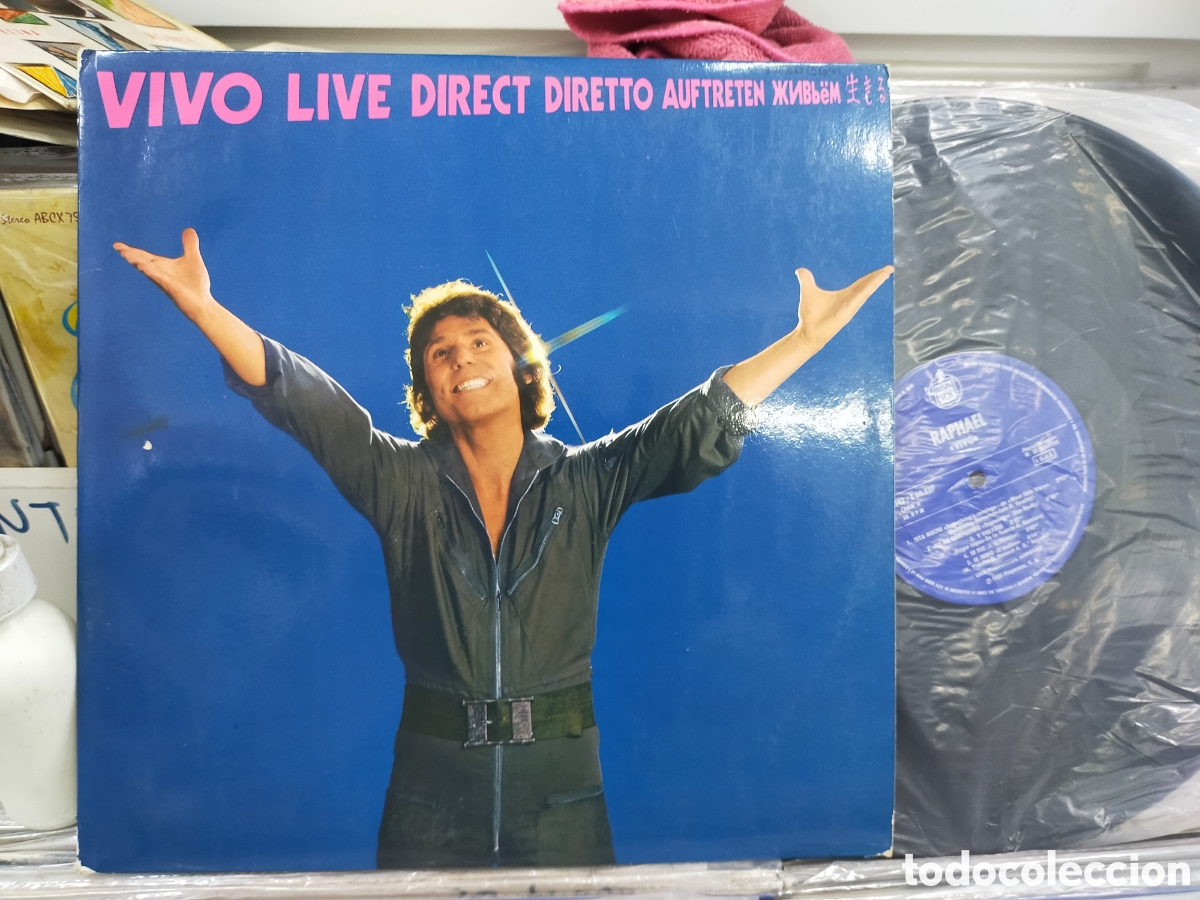 Disques de vinyle: Raphael doble LP vivo 1980 carpeta doble
