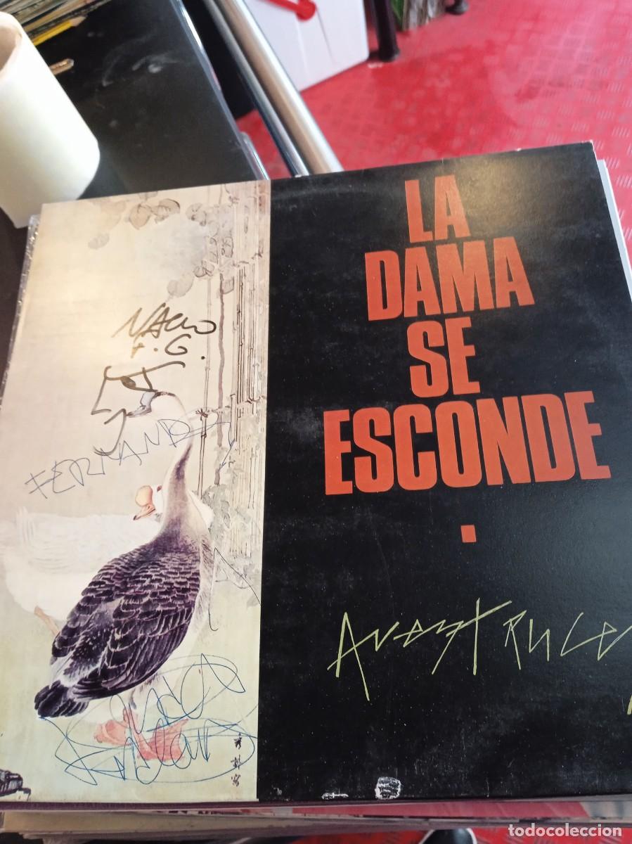 Discos de vinilo: LA DAMA SE ESCONDE- AVESTRUCES. MINI LP FIRMADO POR EL GRUPO.