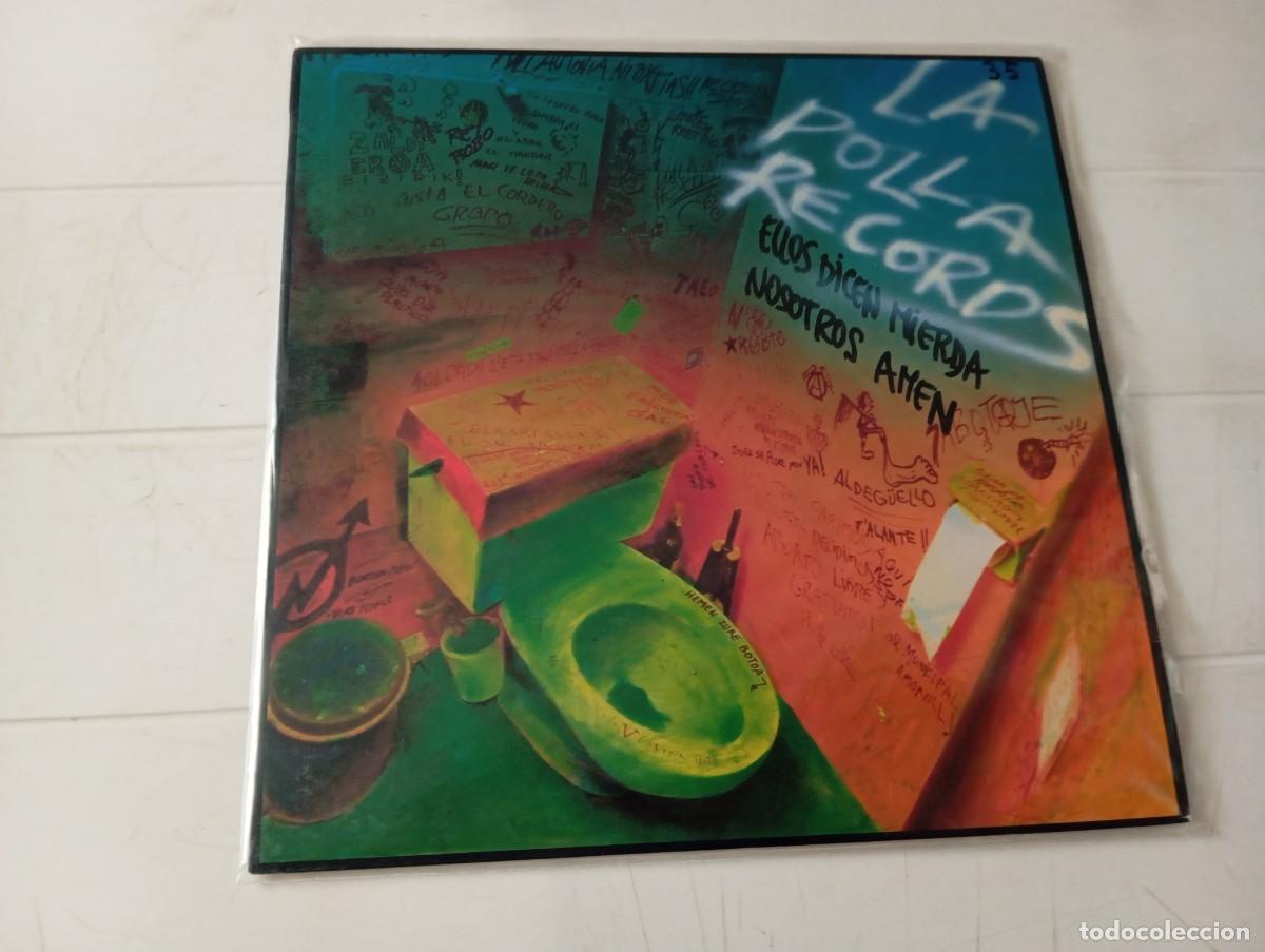Discos de vinilo: LP LA POLLA RECORDS - ELLOS DICEN MIERDA NOSOTROS AMEN