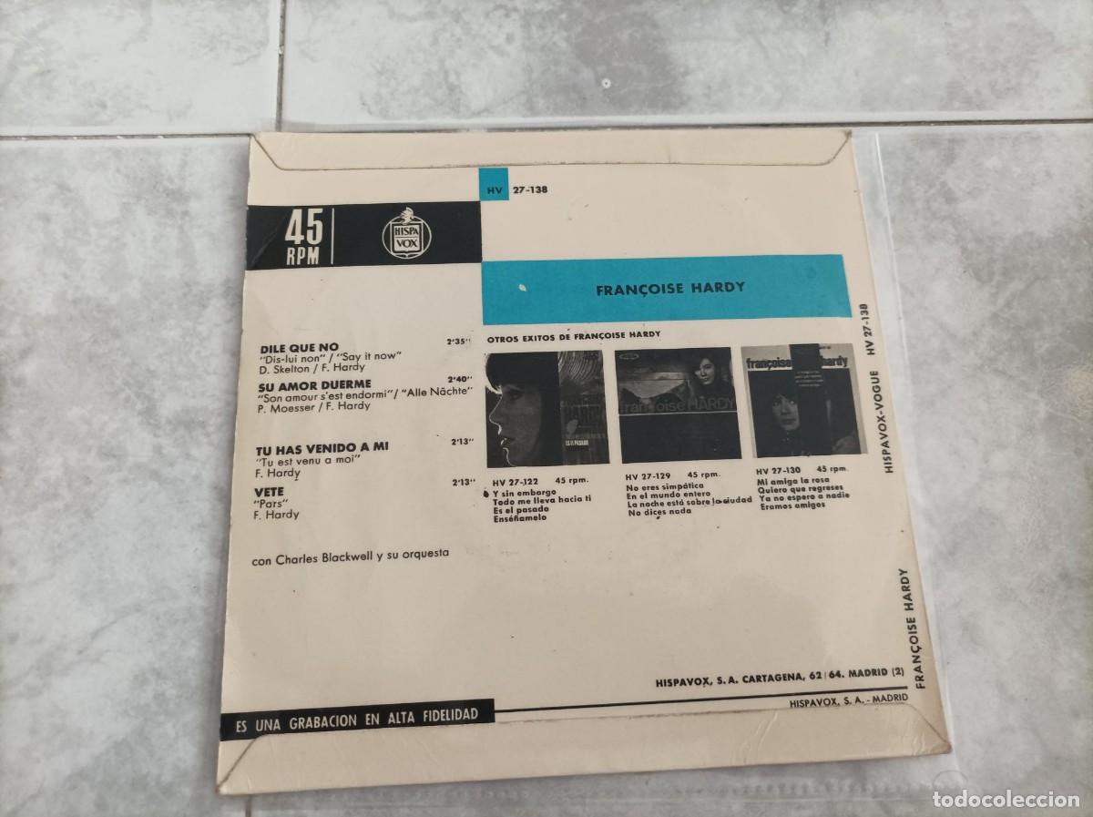 Discos de vinilo: Francoise Hardy ep -dificil- - Foto 2