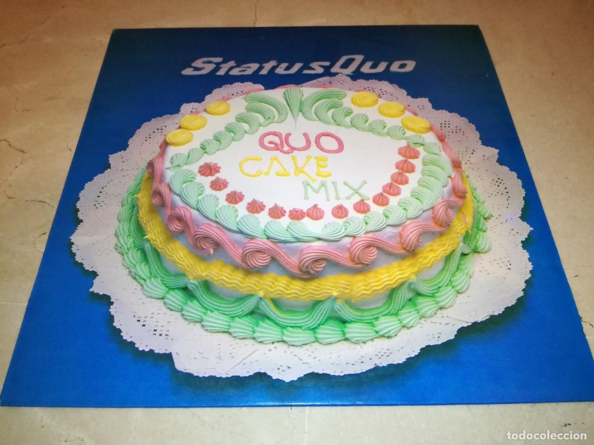 Discos de vinilo: STATUS QUO-THE QUO CAKE MIX-ORIGINAL ESPA&Ntilde;OL 1987-VINILO EN MUY BUEN ESTADO