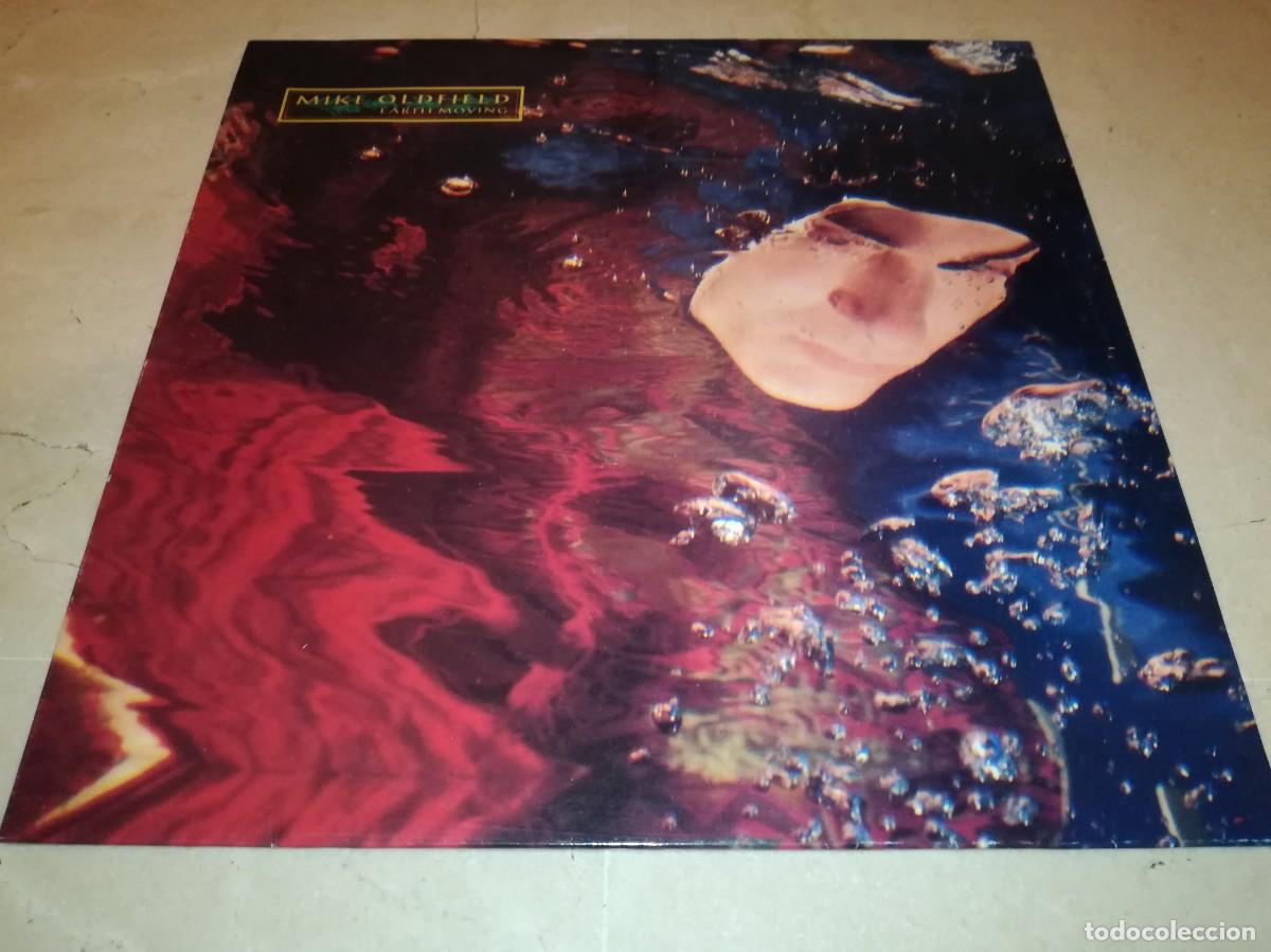 Discos de vinilo: MIKE OLDFIELD-EARTH MOVING-CONTIENE ENCARTE-ORIGINAL ESPA&Ntilde;OL 1989-EN MUY BUEN ESTADO