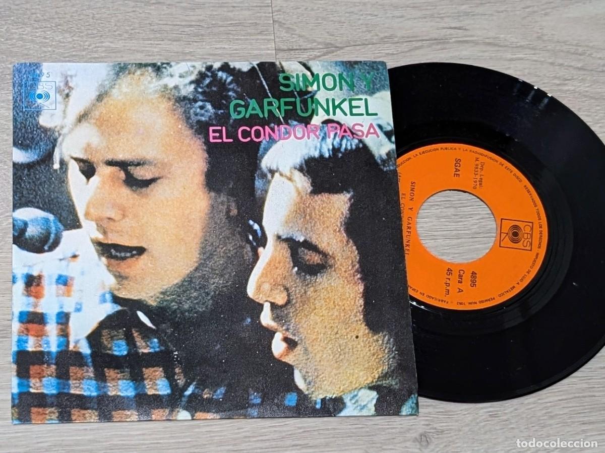 Discos de vinilo: SIMON AND GARFUNKEL - EL CONDOR PASA ...SINGLE DE CBS - EDICION ORIGINAL 1970 - BUEN ESTADO .