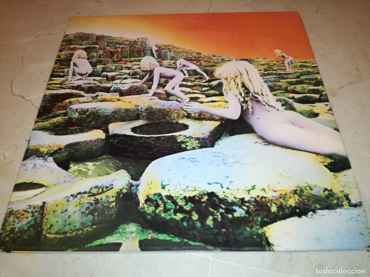 Discos de vinilo: LED ZEPPELIN-HOUSES OF THE HOLY-GATEFOLD-CONTIENE ENCARTE-EDICI&Oacute;N ESPA&Ntilde;OLA-EN MUY BUEN ESTADO