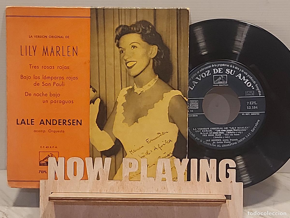 Discos de vinilo: LALE ANDERSEN | LILY MARLEN +3 | EP-LA VOZ DE SU AMO | MBC. ***