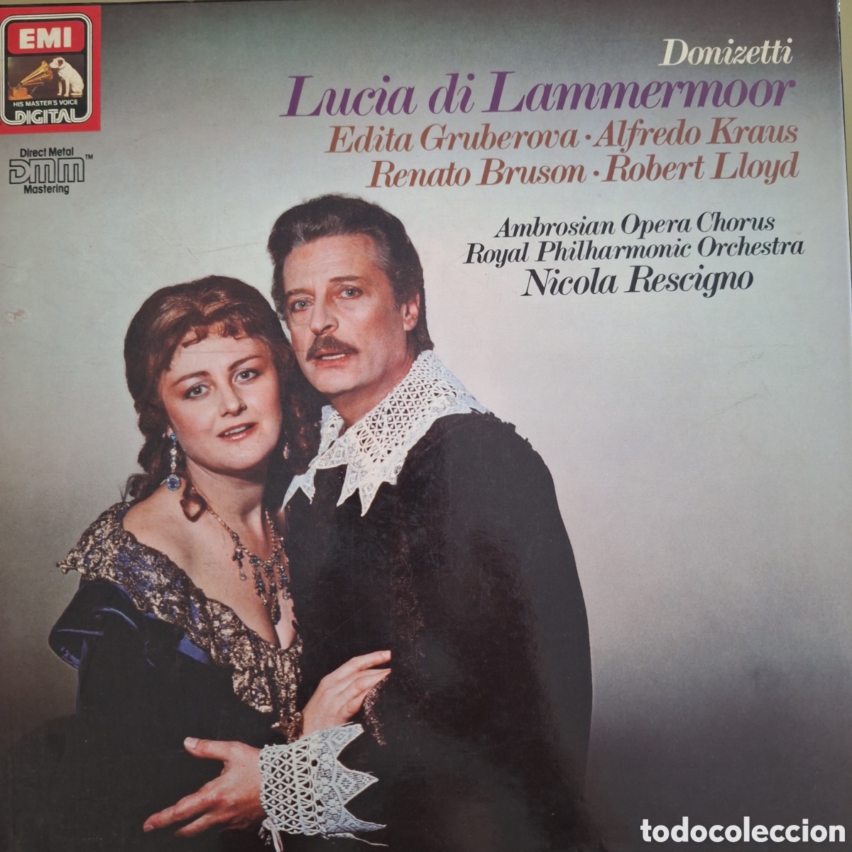 Discos de vinilo: Caja Lucia di Lammemoor. Donizetti. Dtor: Rescigno
