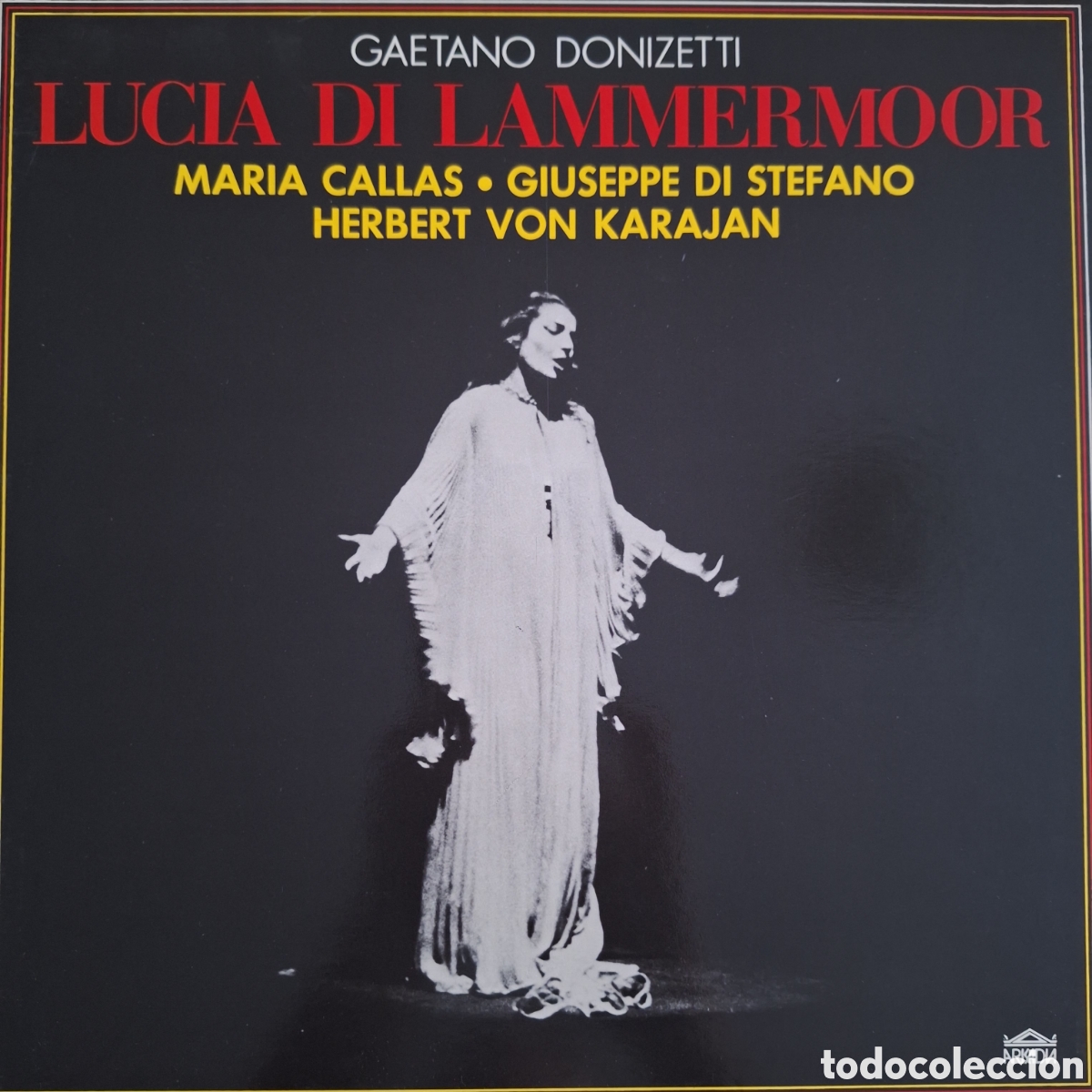 Discos de vinilo: Caja Lucia di Lammermoor. Donizetti. Callas. Dtor: von Karajan