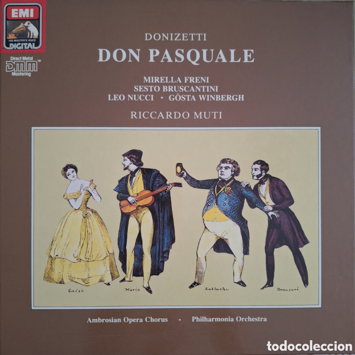 Discos de vinilo: Caja Don Paquale. Donizetti. Dtor: R. Muti