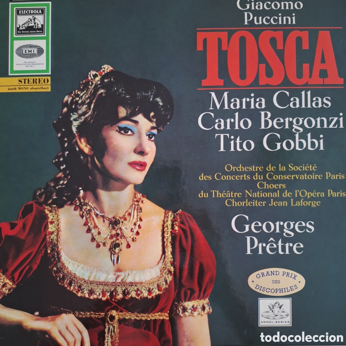 Discos de vinilo: Caja Tosca. Puccini. Callas. Dtor: Pr&ecirc;te