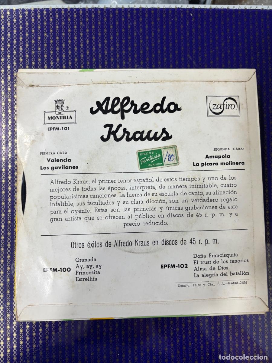 Discos de vinilo: Alfredo Kraus: Valencia - Foto 2