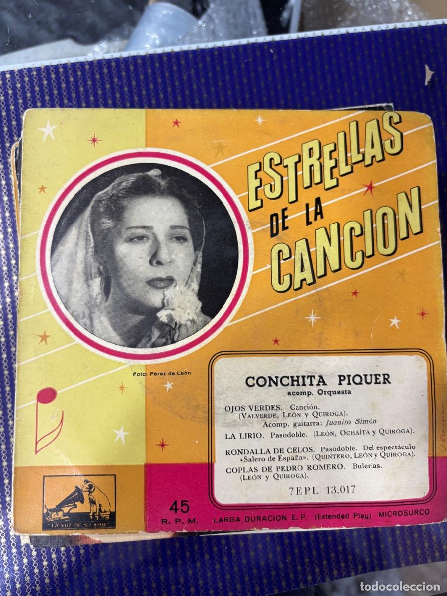 Discos de vinilo: CONCHITA PIQUER-ALMUDENA + LA PARRALA + AGUITA CLARA + EN TIERRA EXTRA&Ntilde;A