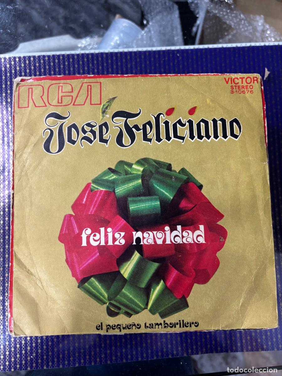 Discos de vinilo: Jos&eacute; Feliciano, Feliz Navidad.El peque&ntilde;o Tamborilero