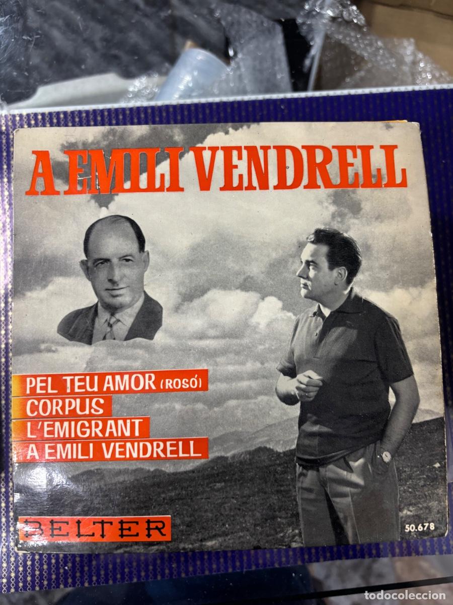 Discos de vinilo: a Emili vendrell. ros&oacute;. l'emigrant, etc