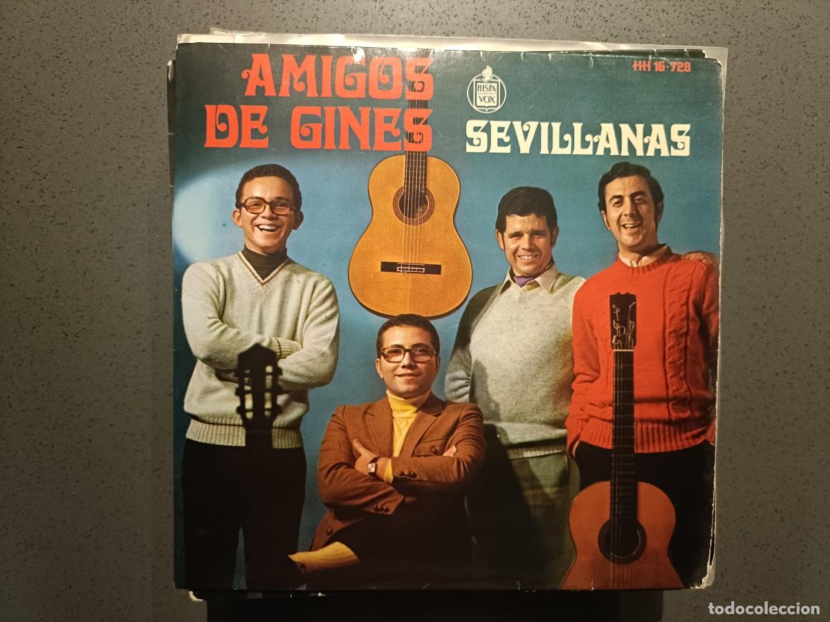 Discos de vinilo: Amigos de Gines - Sevillanas - EP. sello Hispavox 1970