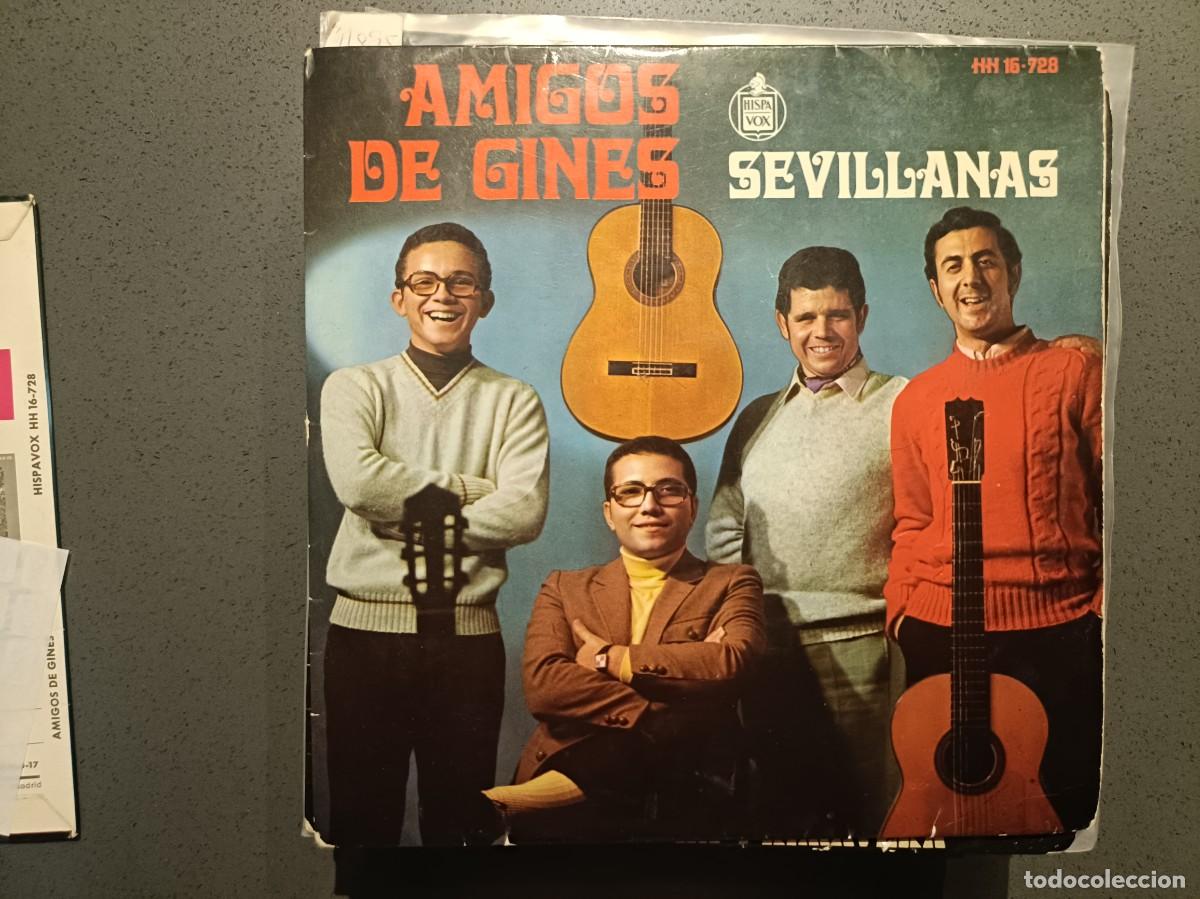 Discos de vinilo: Amigos de Gines - Sevillanas - EP. sello Hispavox 1970